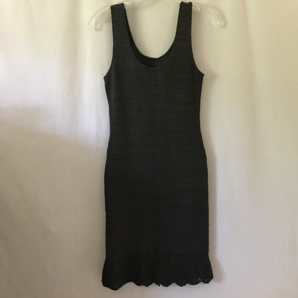 kd Dance Charcoal Gray Knit Dress - Picture 1 of 6